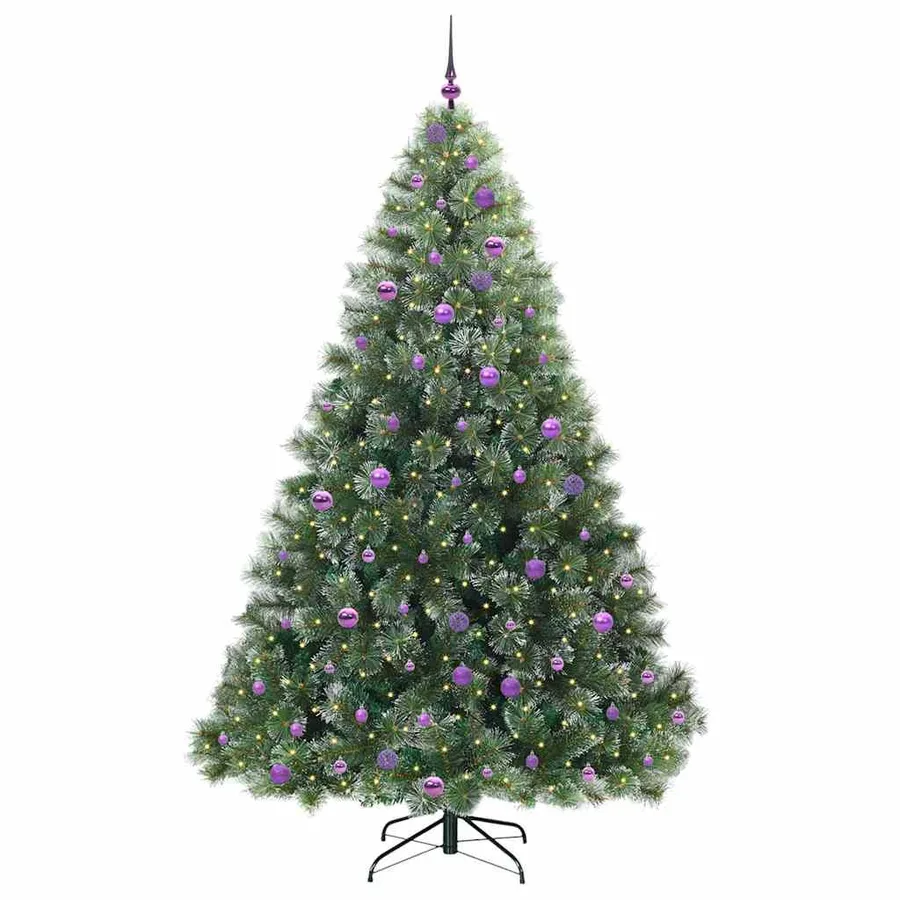 Sapin de Noël artificiel avec 300 LED Vert 240 cm PE et PVC - 3