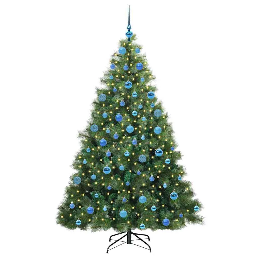 Sapin de Noël artificiel avec 300 LED Vert 180 cm PE et PVC - 3