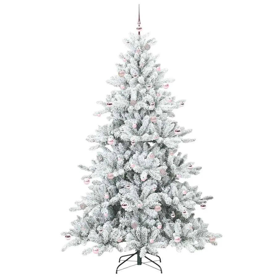 Sapin de Noël Artificiel à Branches Articulées Blanc 240 cm - 4