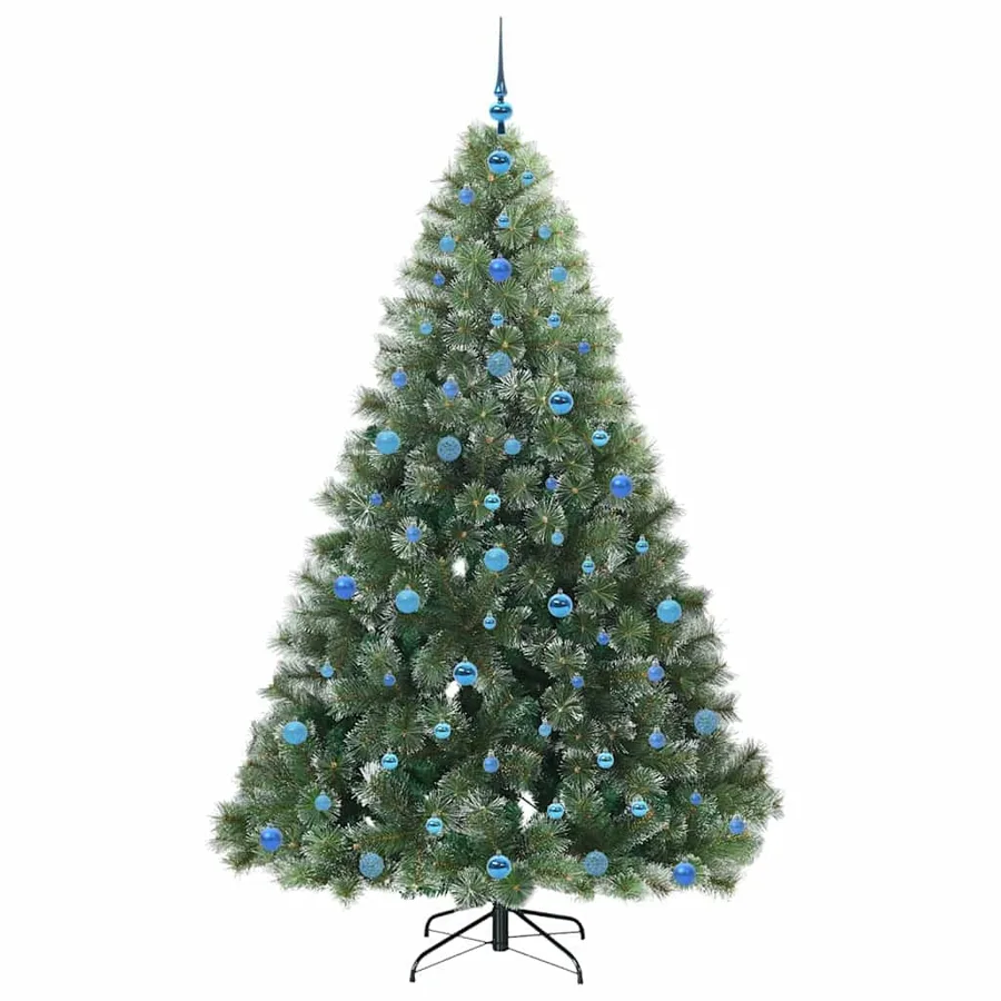 Sapin de Noël artificiel avec 300 LED Vert 210 cm PE et PVC - 4