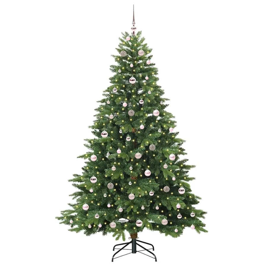 Sapin de Noël artificiel avec 300 LED Vert 210 cm PE et PVC - 3