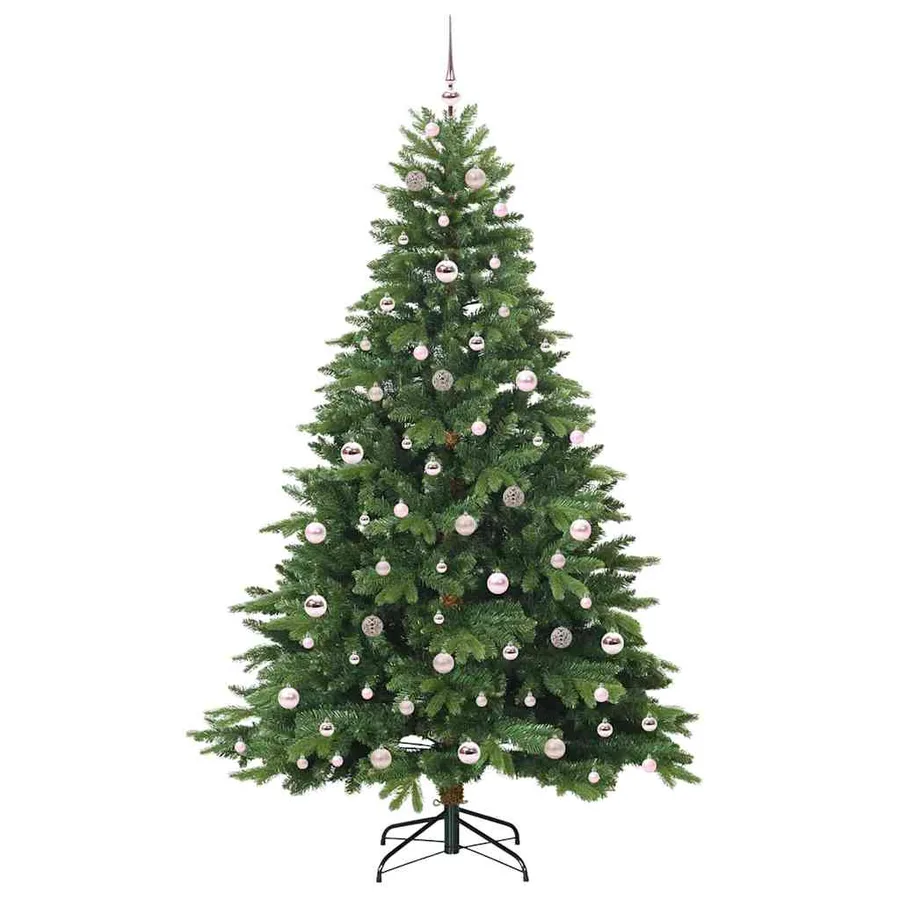 Sapin de Noël artificiel avec 300 LED Vert 210 cm PE et PVC - 4