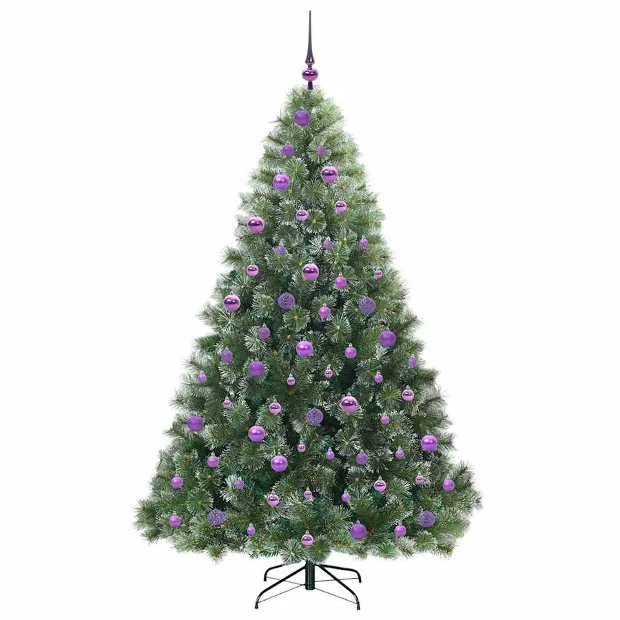 Sapin de Noël artificiel avec 300 LED Vert 180 cm PE et PVC - 4