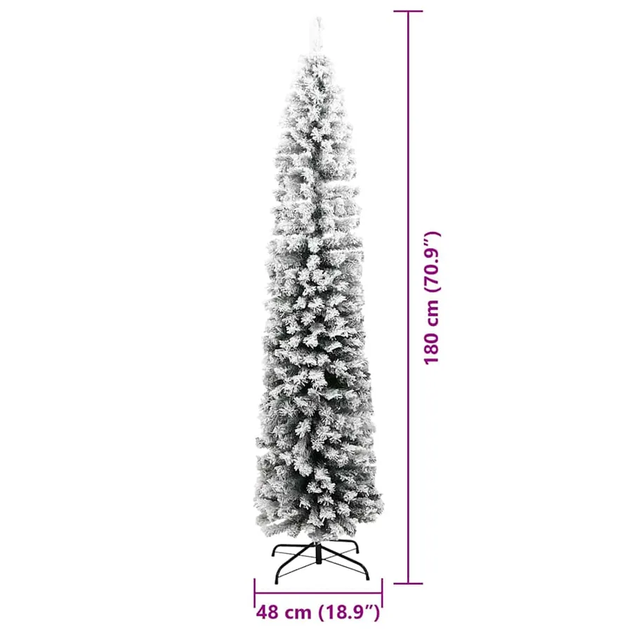 Sapin de Noël artificiel Vert 180 cm PVC et acier et plastique - 14