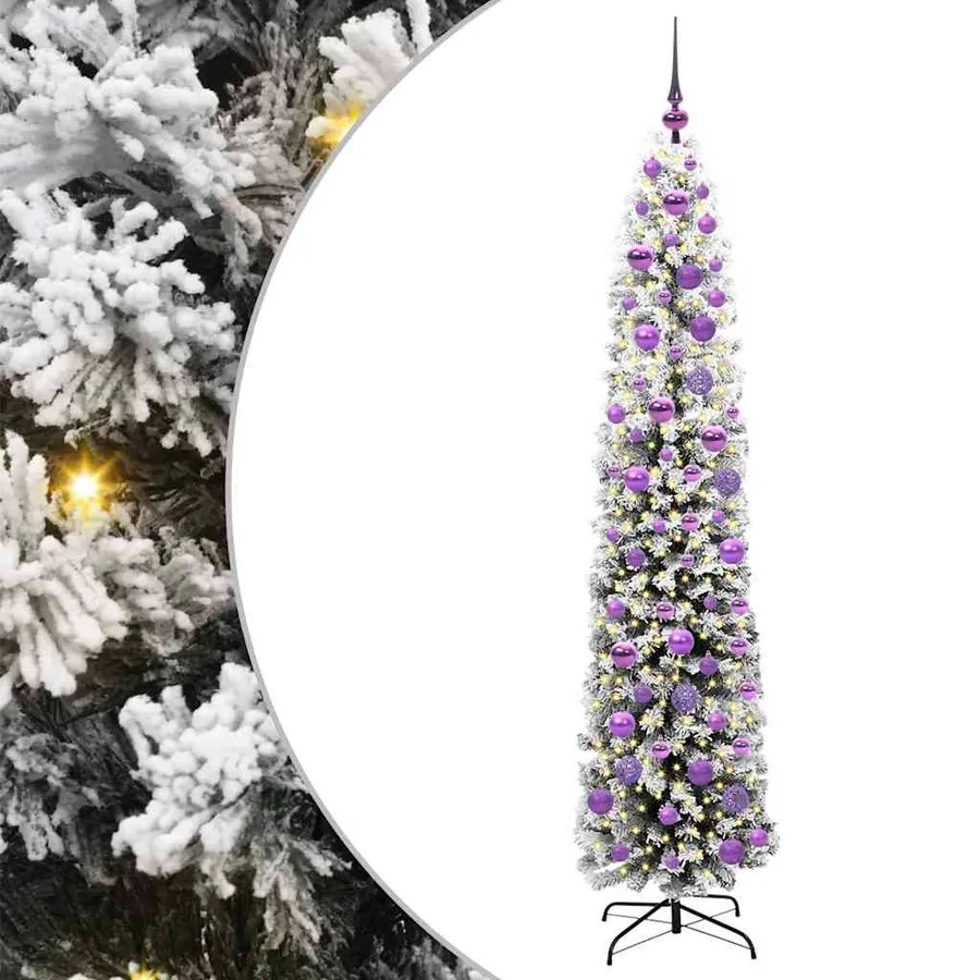 Sapin de Noël artificiel Vert 180 cm PVC et acier et plastique - 2
