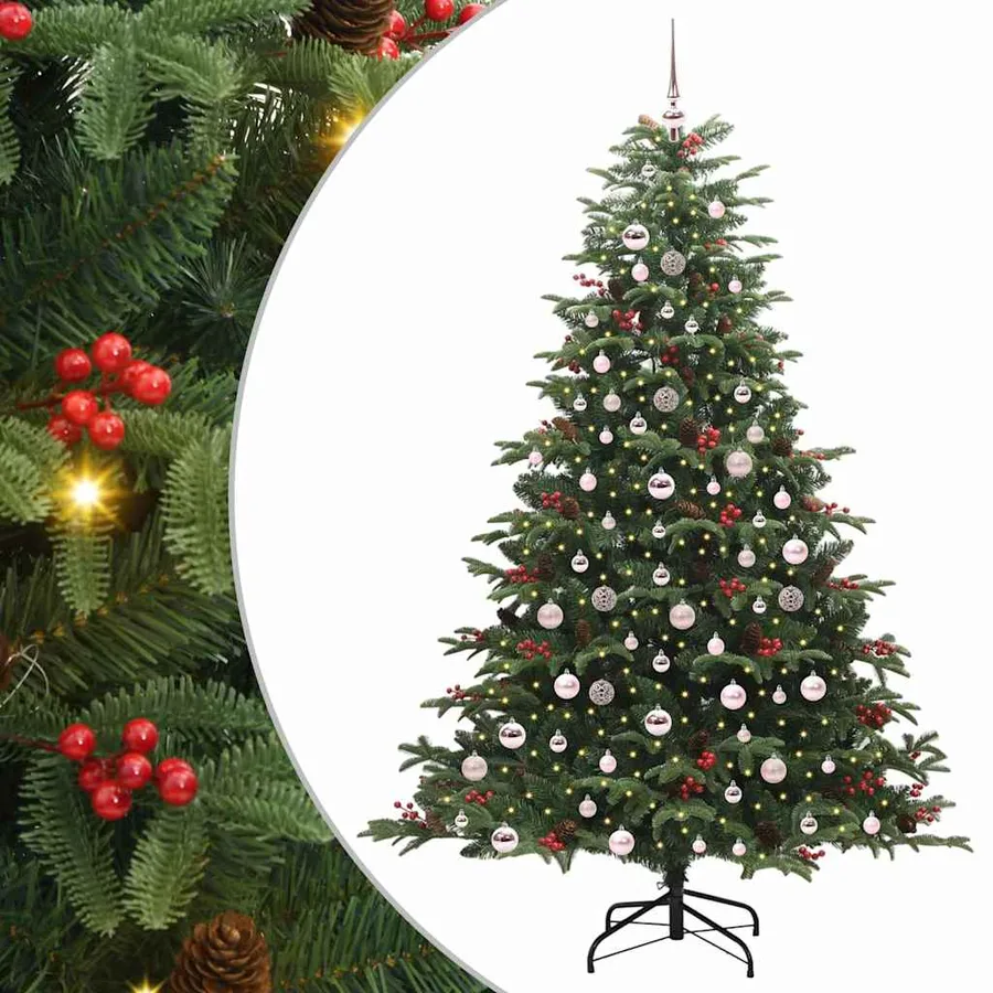 Sapin de Noël artificiel Vert 210 cm PVC, métal et plastique - 2