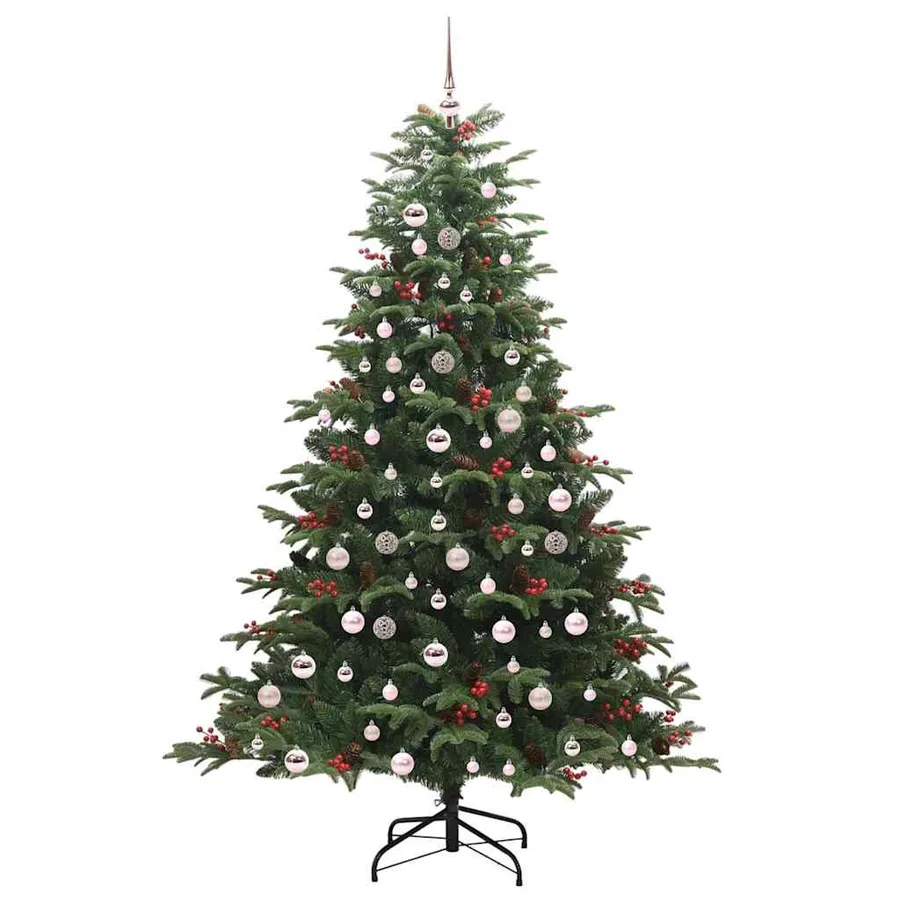 Sapin de Noël artificiel Vert 210 cm PVC, métal et plastique - 4