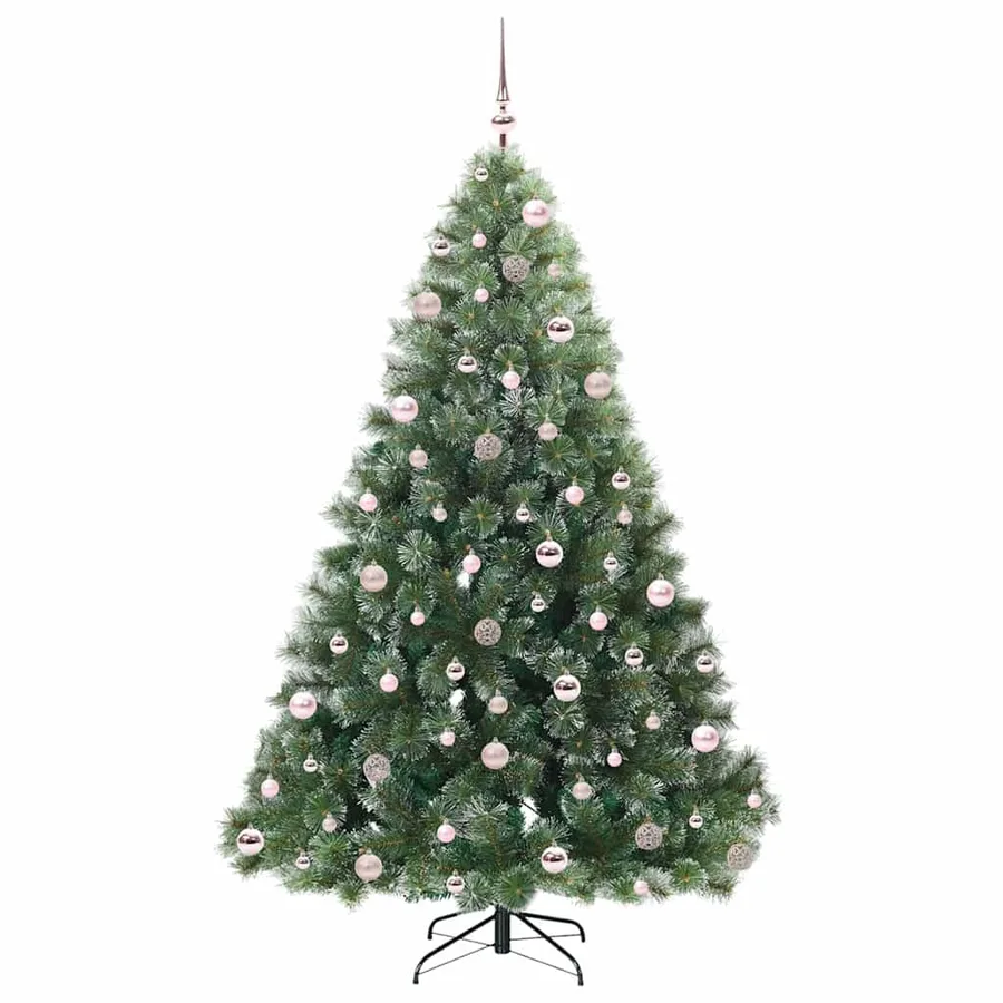 Sapin de Noël artificiel avec 300 LED Vert 210 cm PE et PVC - 4