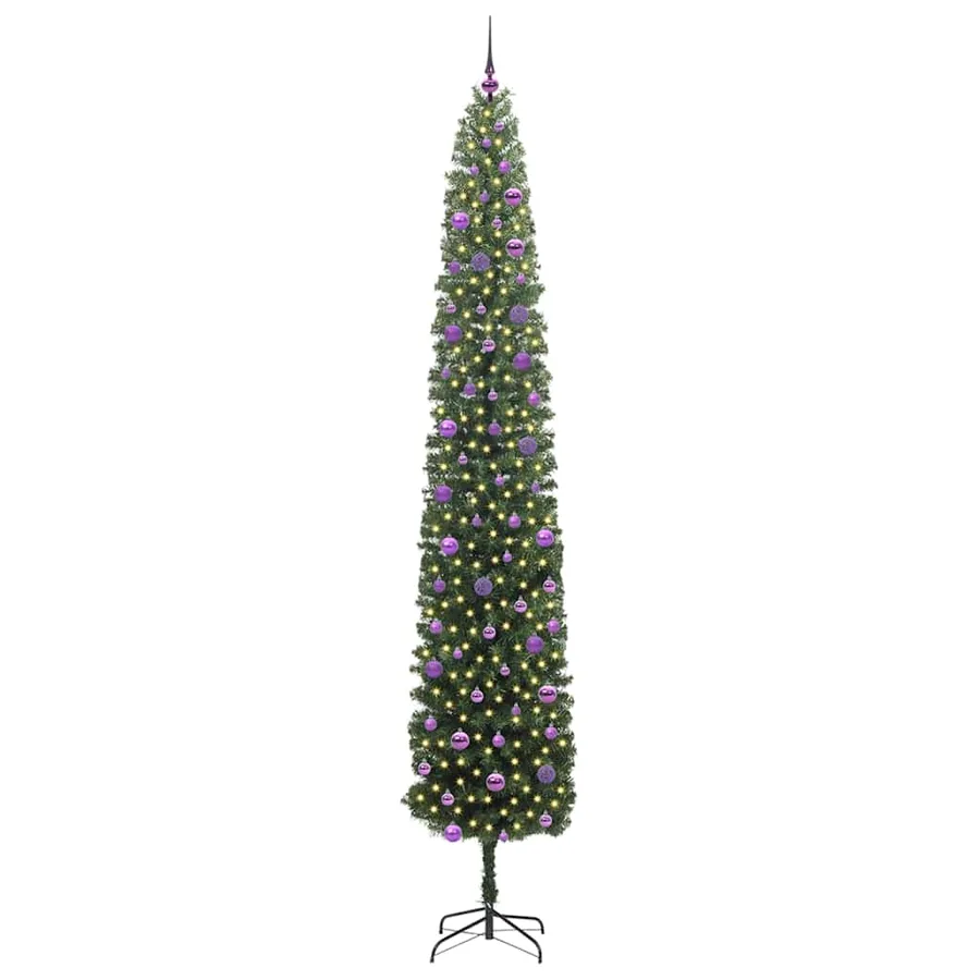 Sapin de Noël artificiel Vert 270 cm PVC et acier et plastique - 3