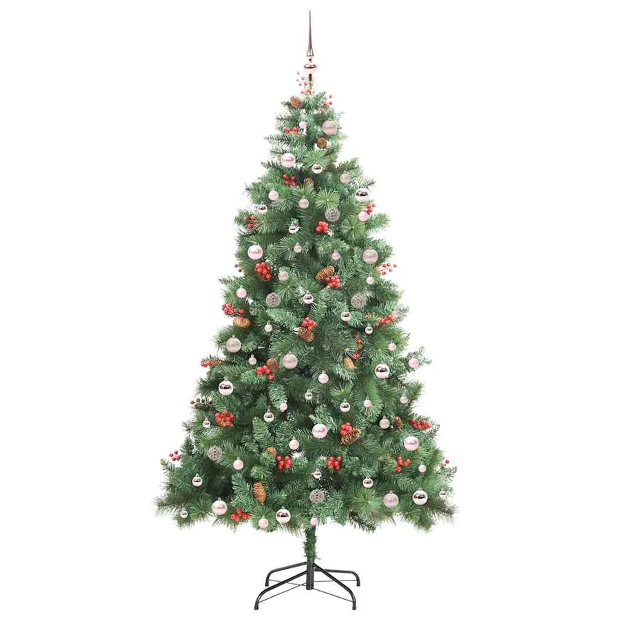Sapin de Noël artificiel Vert 240 cm PVC et métal - 4