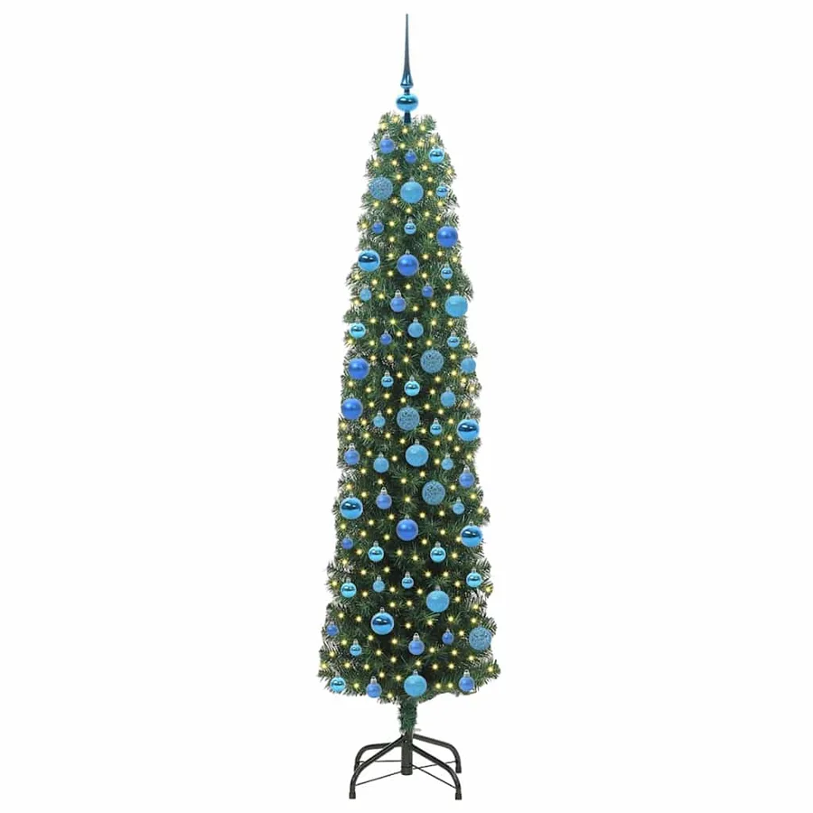 Sapin de Noël artificiel Vert 180 cm PVC et acier et plastique - 3