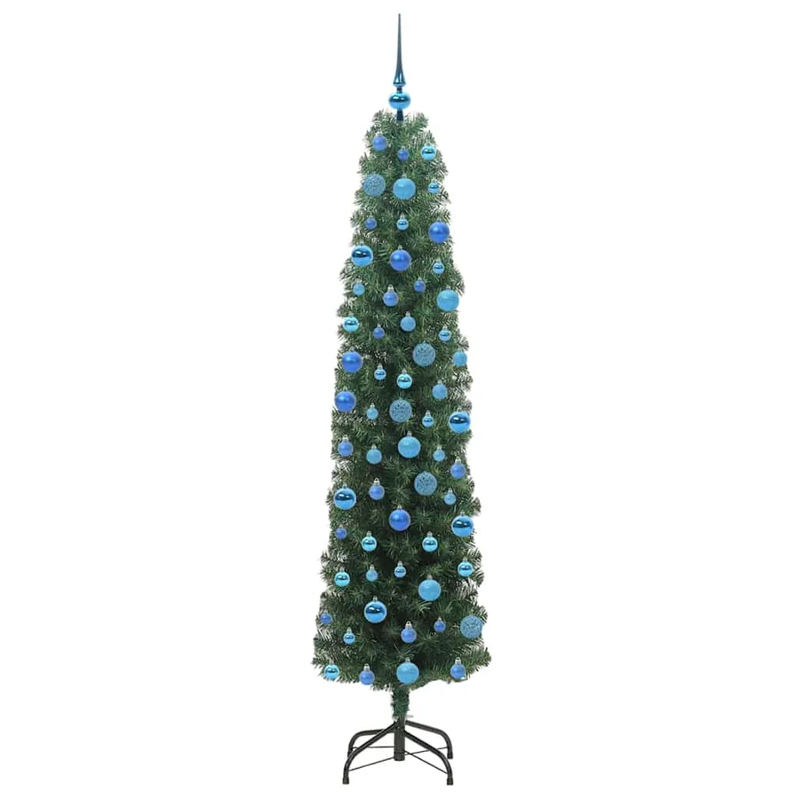 Sapin de Noël artificiel Vert 180 cm PVC et acier et plastique - 4