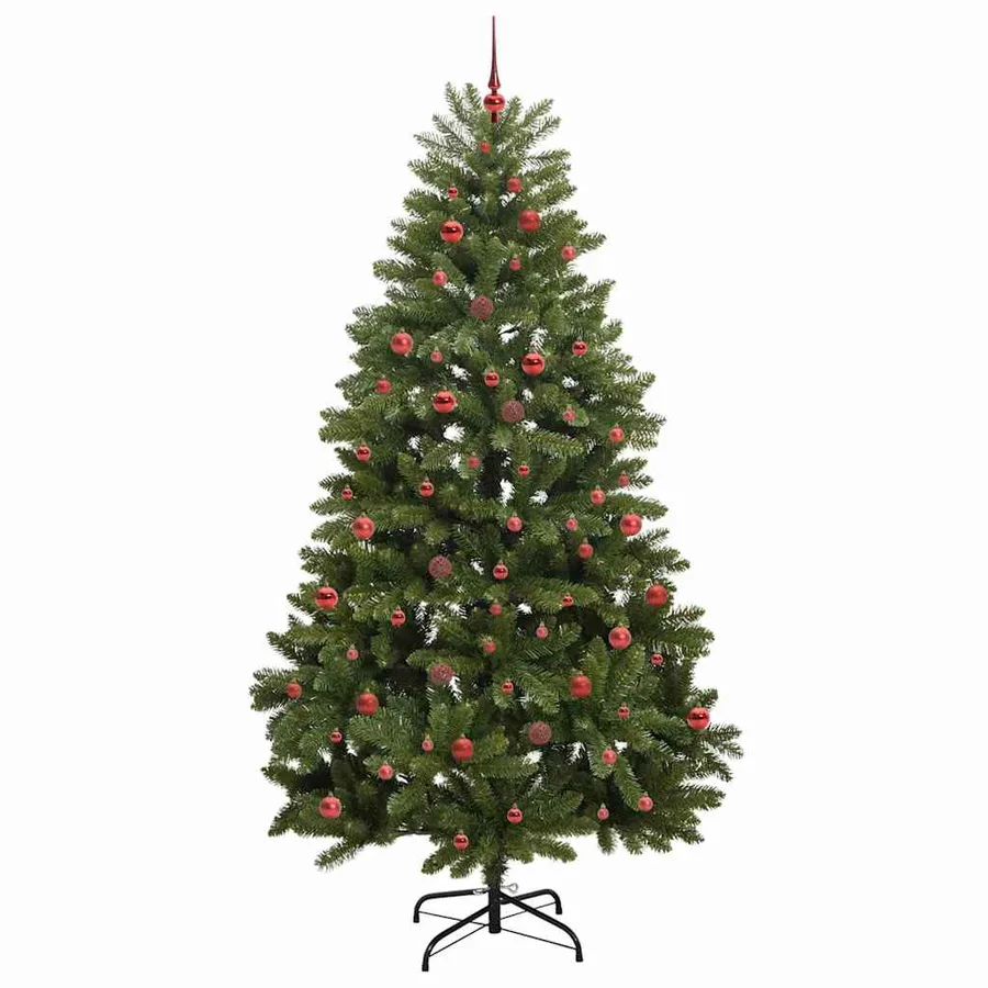 Sapin de Noël artificiel avec 300 LED Vert 240 cm PVC et métal - 4