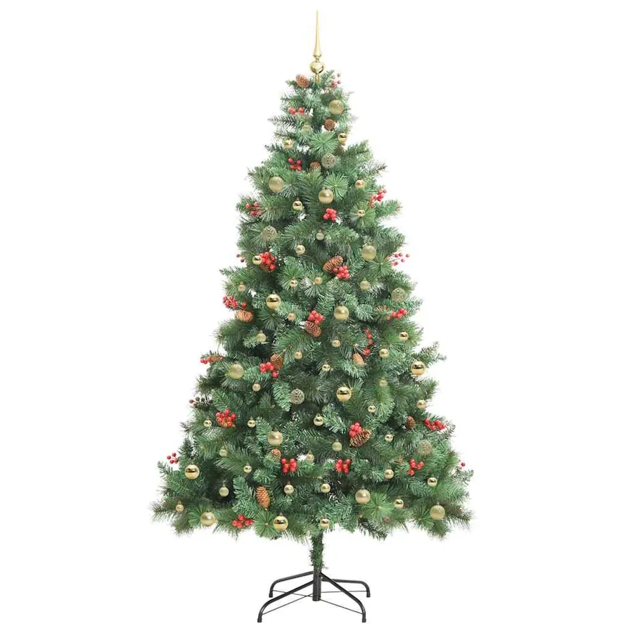 Sapin de Noël artificiel Vert 240 cm PVC et métal - 4