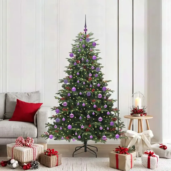 Sapin de Noël artificiel Vert 180 cm PVC, métal et plastique