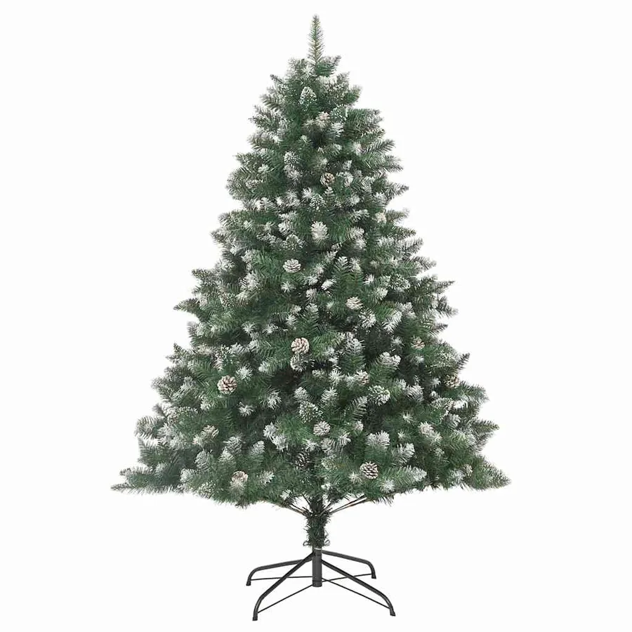 Sapin de Noël artificiel Vert 210 cm PVC, plastique et acier - 5