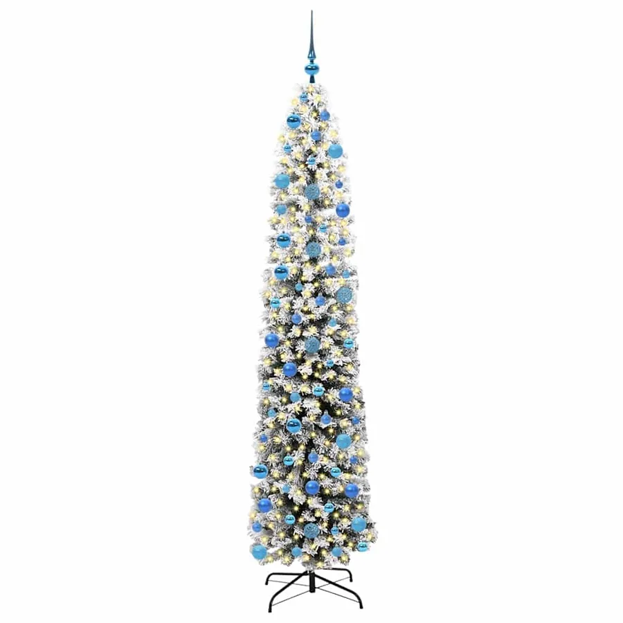 Sapin de Noël artificiel Vert 240 cm PVC et acier et plastique - 2