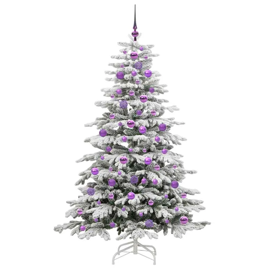 Sapin de Noël Artificiel à Branches Articulées Blanc 180 cm - 4