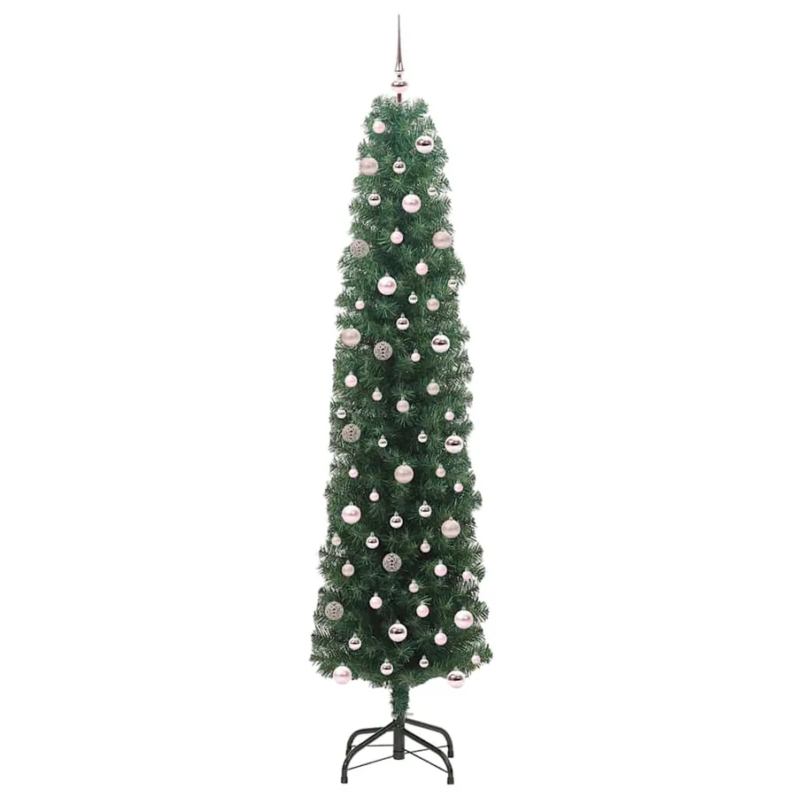 Sapin de Noël artificiel Vert 240 cm PVC et acier et plastique - 4