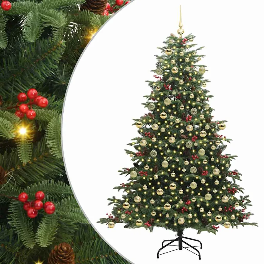 Sapin de Noël artificiel Vert 210 cm PVC, métal et plastique - 2