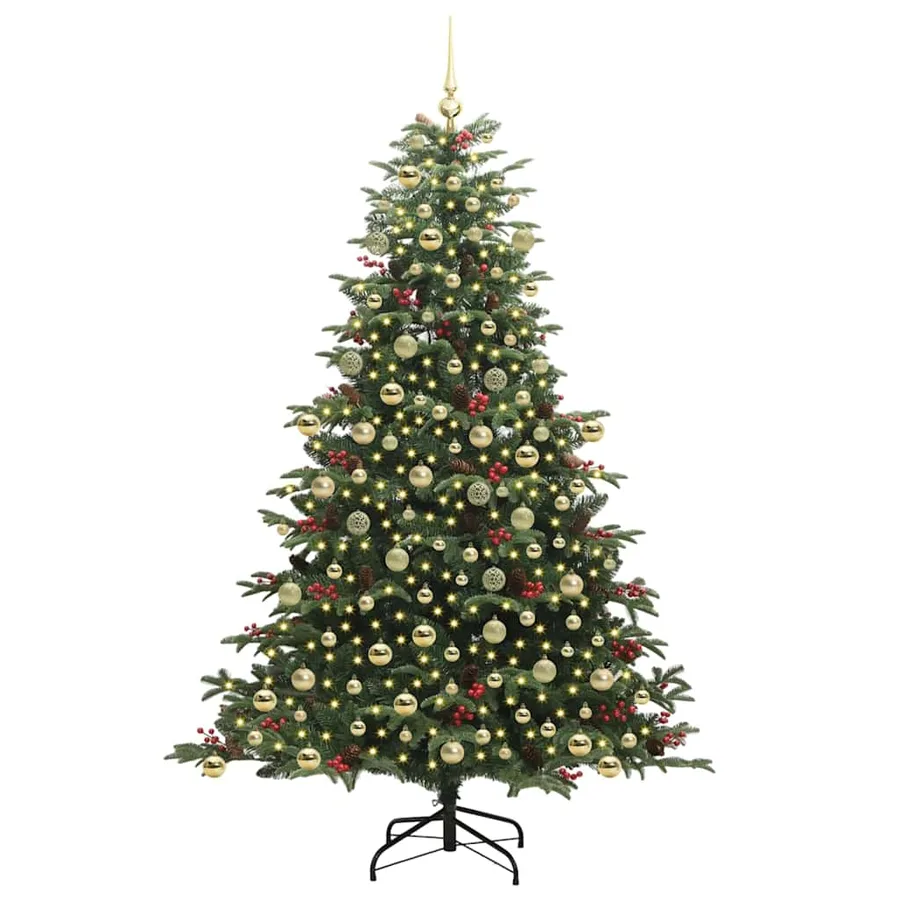 Sapin de Noël artificiel Vert 210 cm PVC, métal et plastique - 3