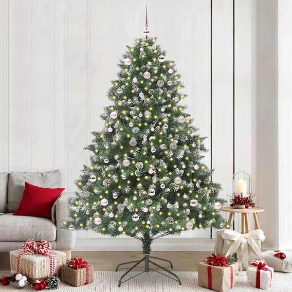Sapin de Noël artificiel Vert 240 cm PVC, plastique et acier