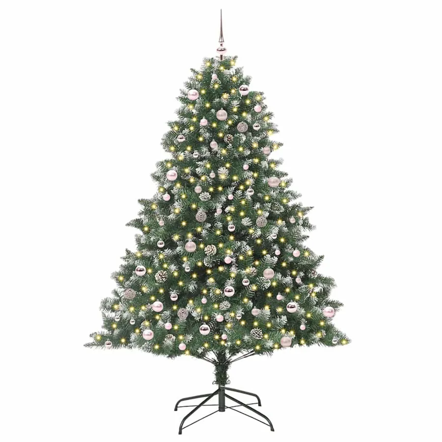 Sapin de Noël artificiel Vert 240 cm PVC, plastique et acier - 3