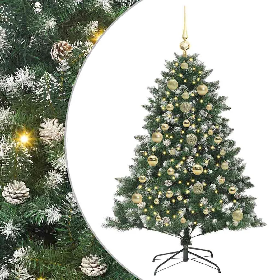 Sapin de Noël artificiel Vert 150 cm PVC, plastique et acier - 2