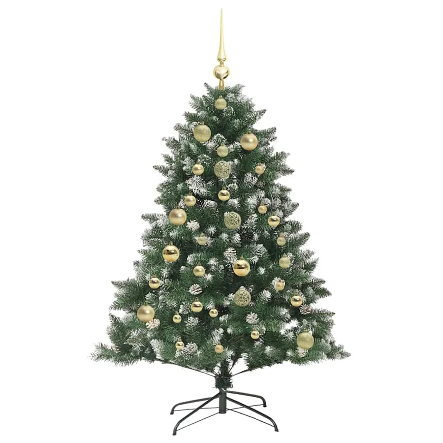 Sapin de Noël artificiel Vert 150 cm PVC, plastique et acier - 4