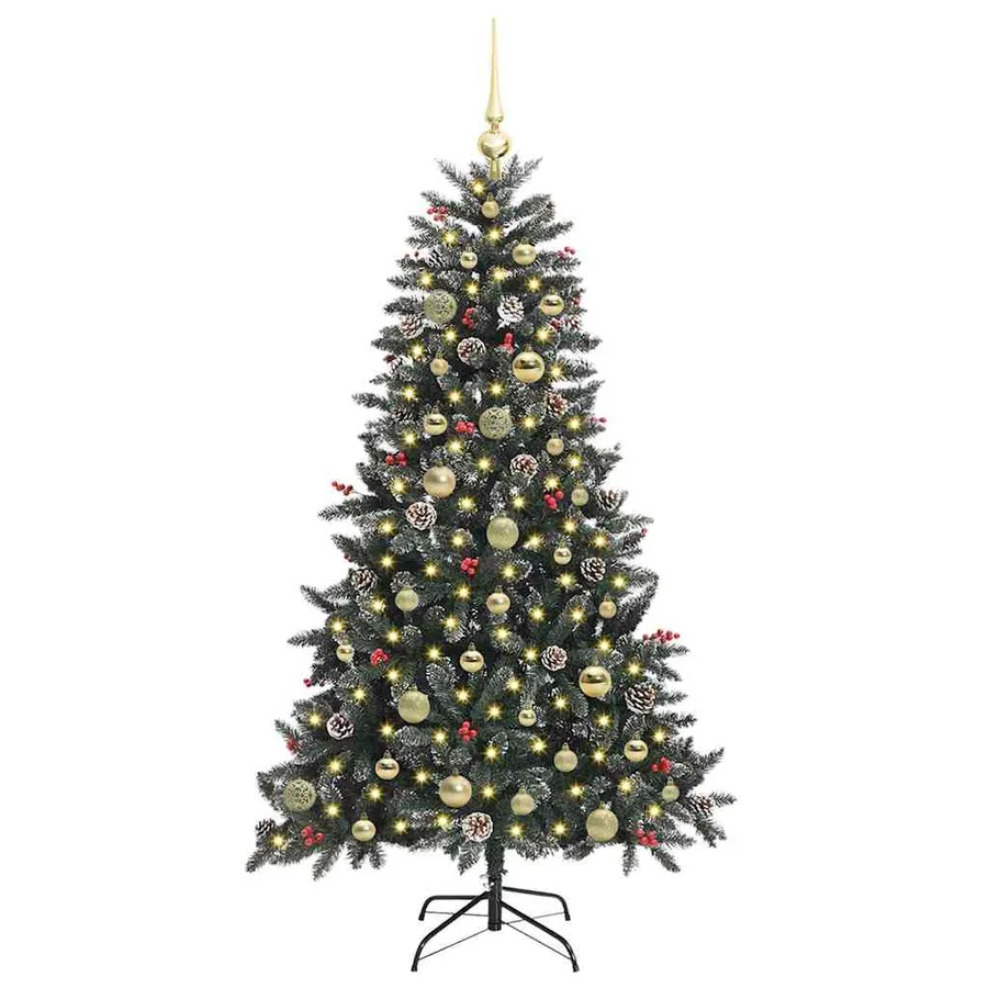 Sapin de Noël artificiel Vert 150 cm PVC, plastique et acier - 3