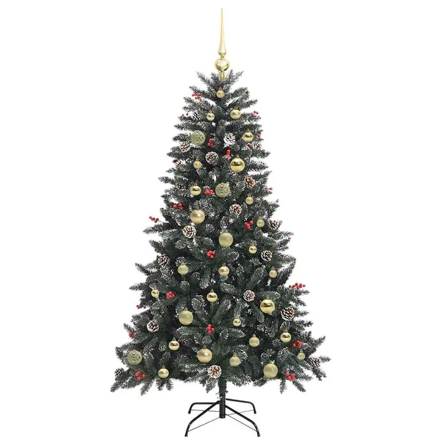 Sapin de Noël artificiel Vert 150 cm PVC, plastique et acier - 4