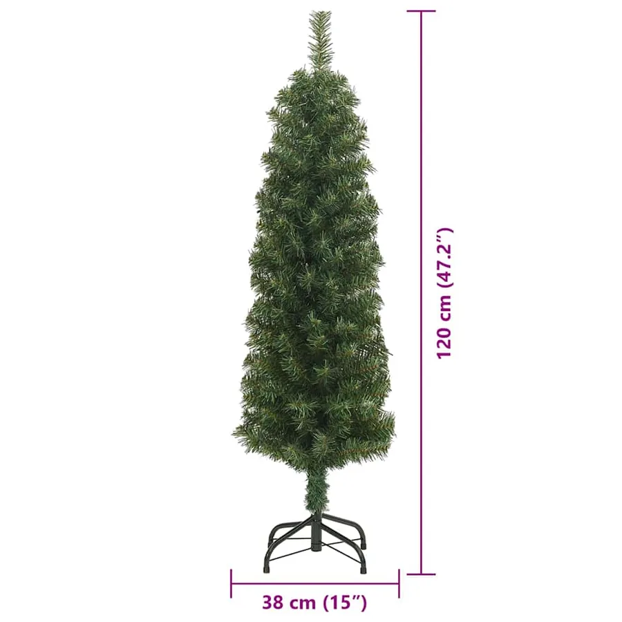 Sapin de Noël artificiel Vert 120 cm PVC et acier et plastique - 14