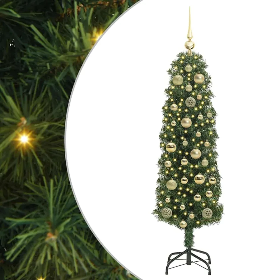 Sapin de Noël artificiel Vert 120 cm PVC et acier et plastique - 2