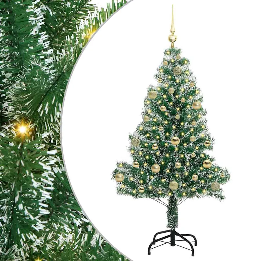 Arbre de Noël artificiel floconné de neige avec lumière LED - 2