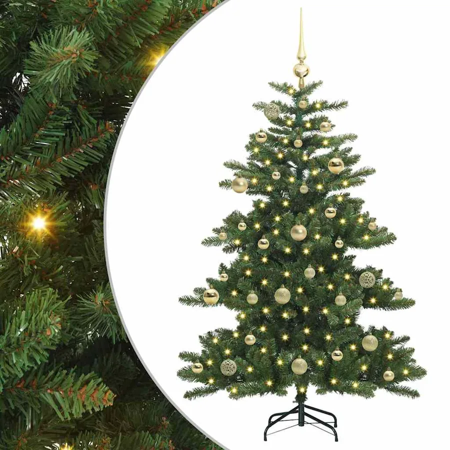 Sapin de Noël Artificiel à Branches Articulées Vert 150 cm - 2