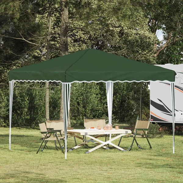 Tente de fête pop-up 288 x 288 x 245 cm Vert Tissu Oxford