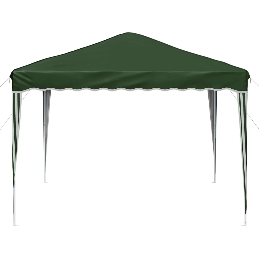 Tente de fête pop-up 288 x 288 x 245 cm Vert Tissu Oxford - 6