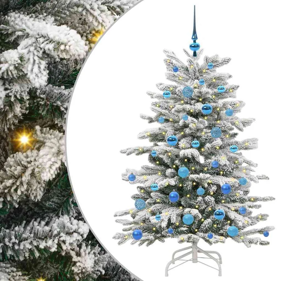 Sapin de Noël Artificiel à Branches Articulées Blanc 150 cm - 2