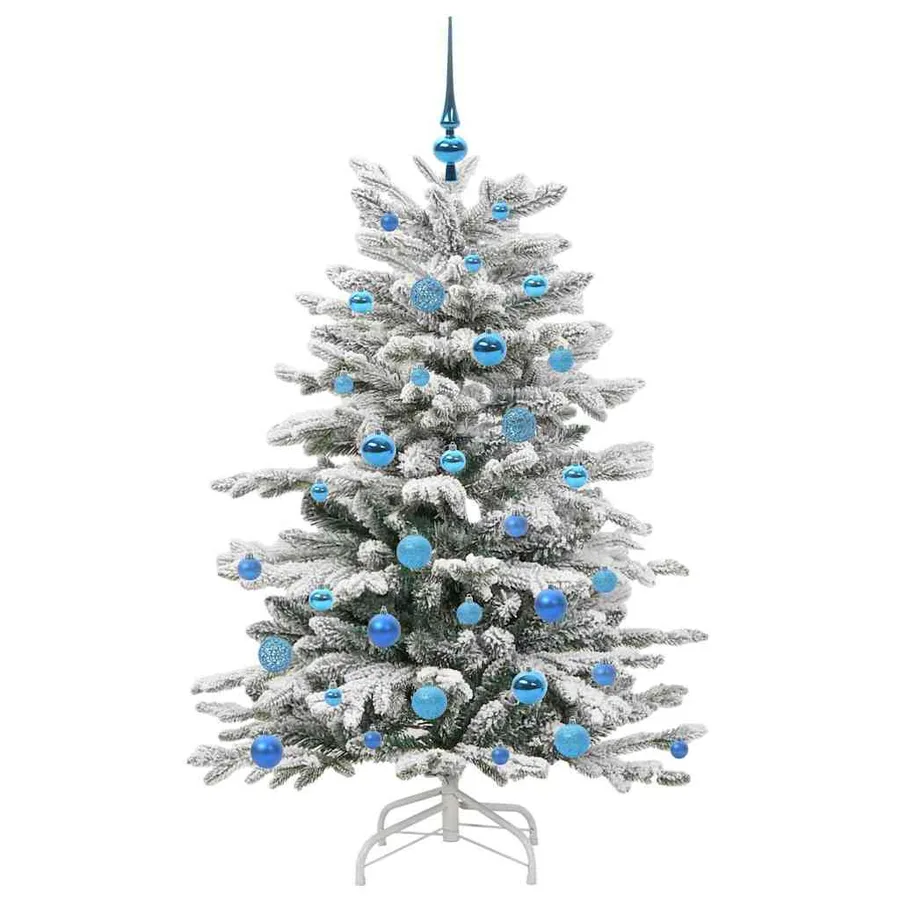 Sapin de Noël Artificiel à Branches Articulées Blanc 150 cm - 4