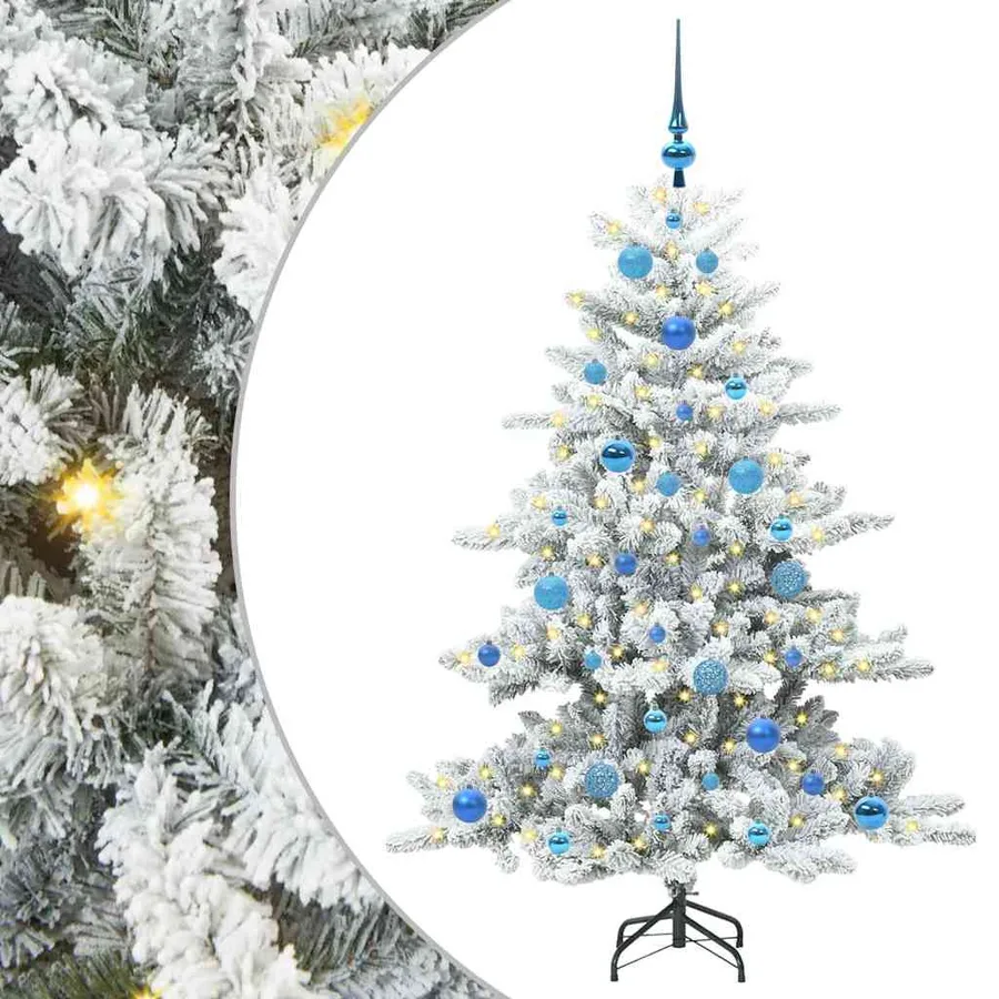 Sapin de Noël Artificiel à Branches Articulées Blanc 150 cm - 2