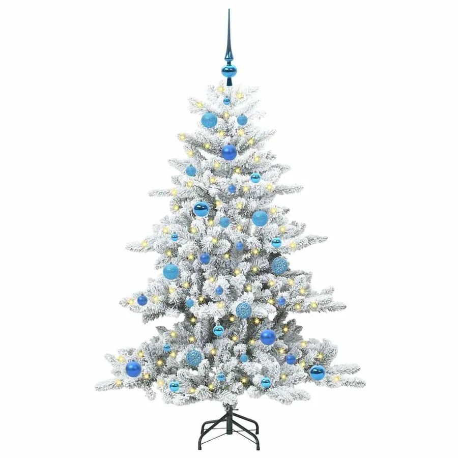 Sapin de Noël Artificiel à Branches Articulées Blanc 150 cm - 3