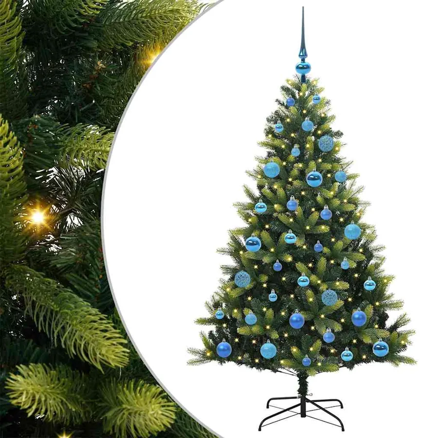 Arbre de Noël artificiel à charnières 150 LED Vert 150 cm - 2