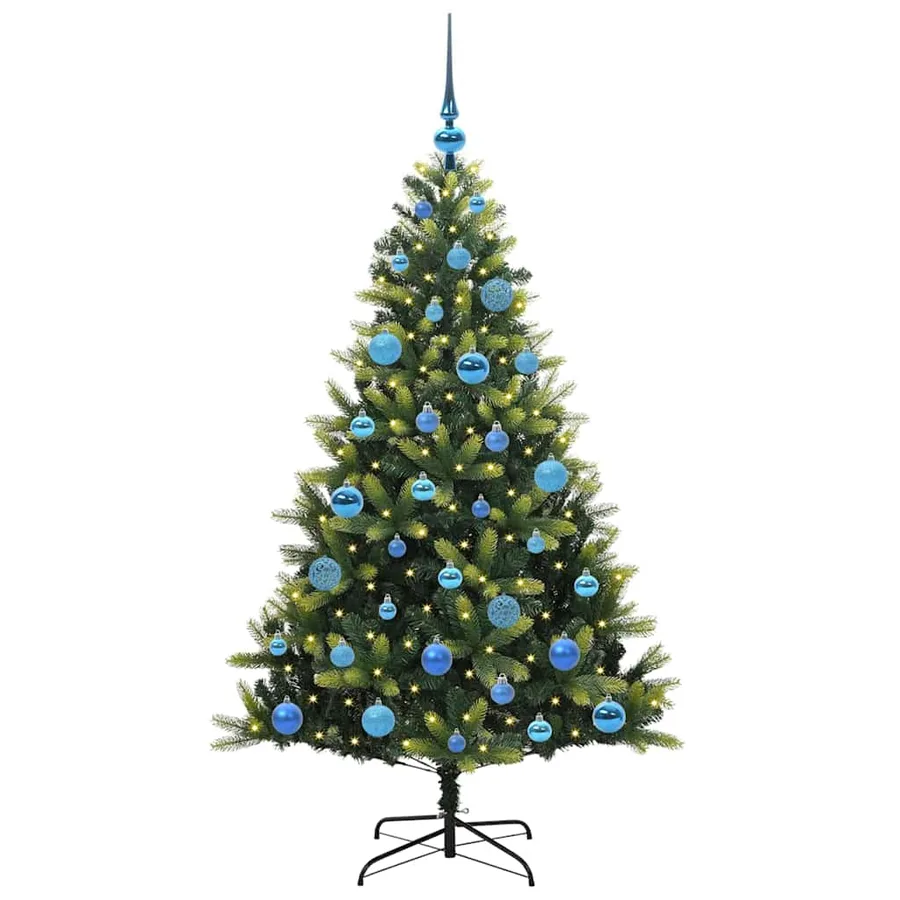 Arbre de Noël artificiel à charnières 150 LED Vert 150 cm - 3