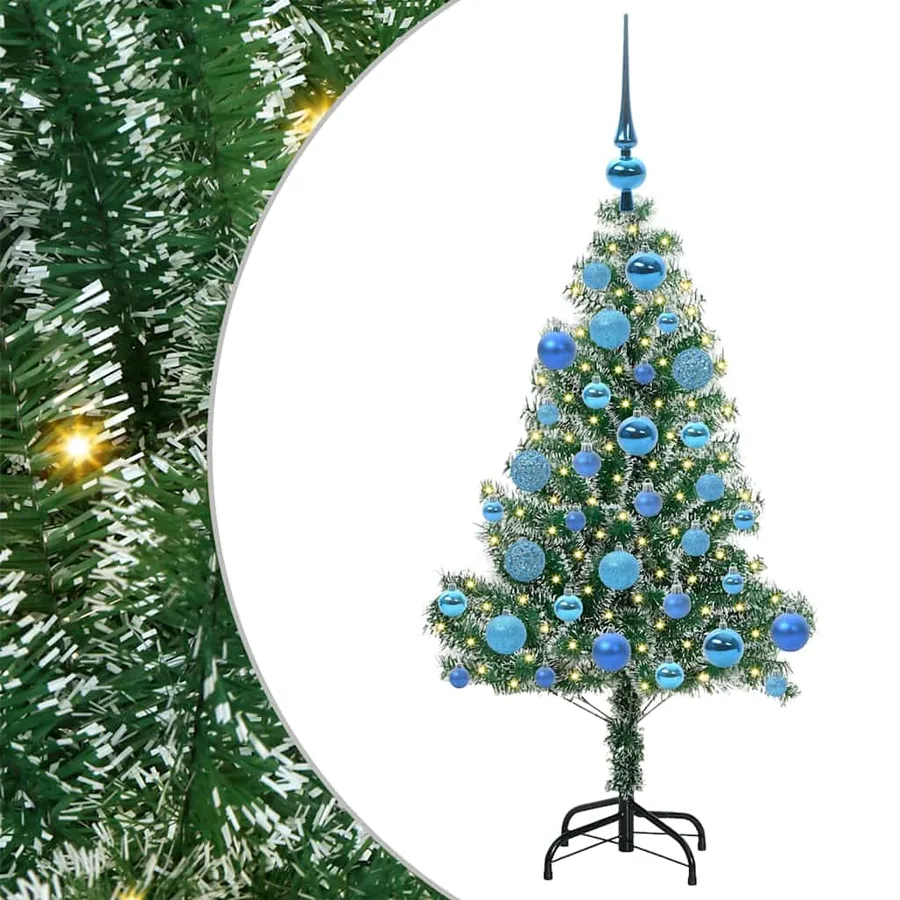 Arbre de Noël artificiel floconné de neige avec lumière LED - 2
