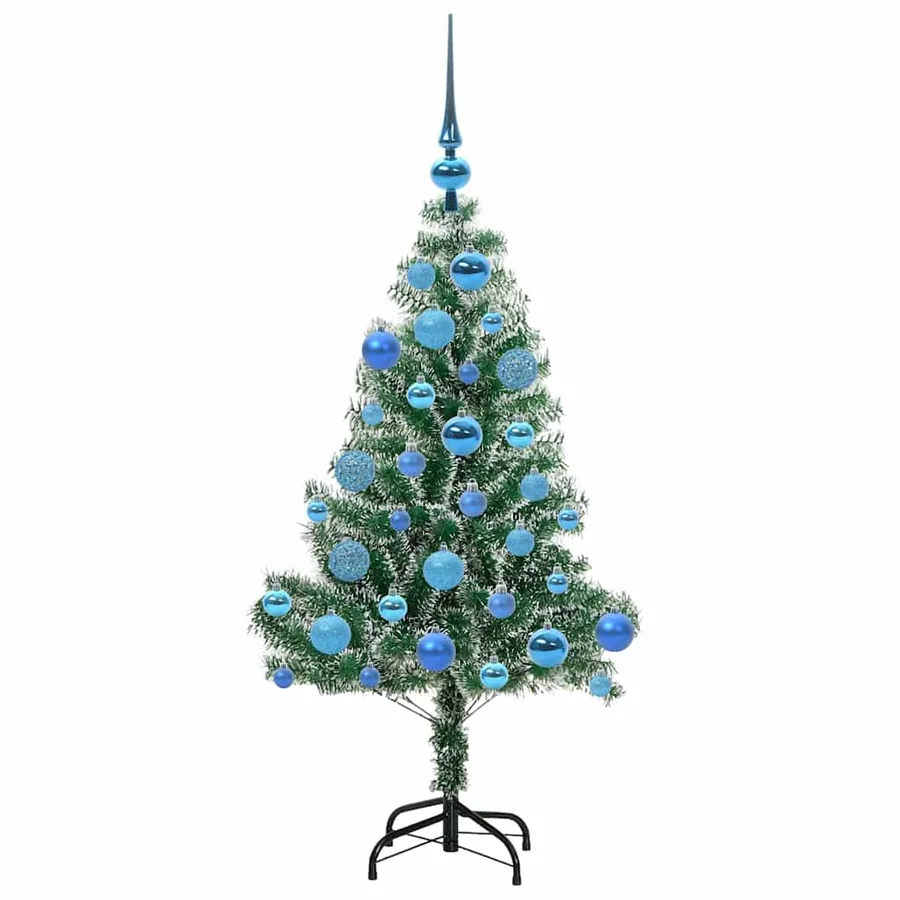 Arbre de Noël artificiel floconné de neige avec lumière LED - 4