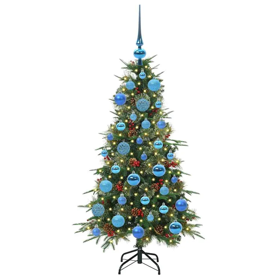 Sapin de Noël Artificiel à Branches Articulées Vert 120 cm - 3