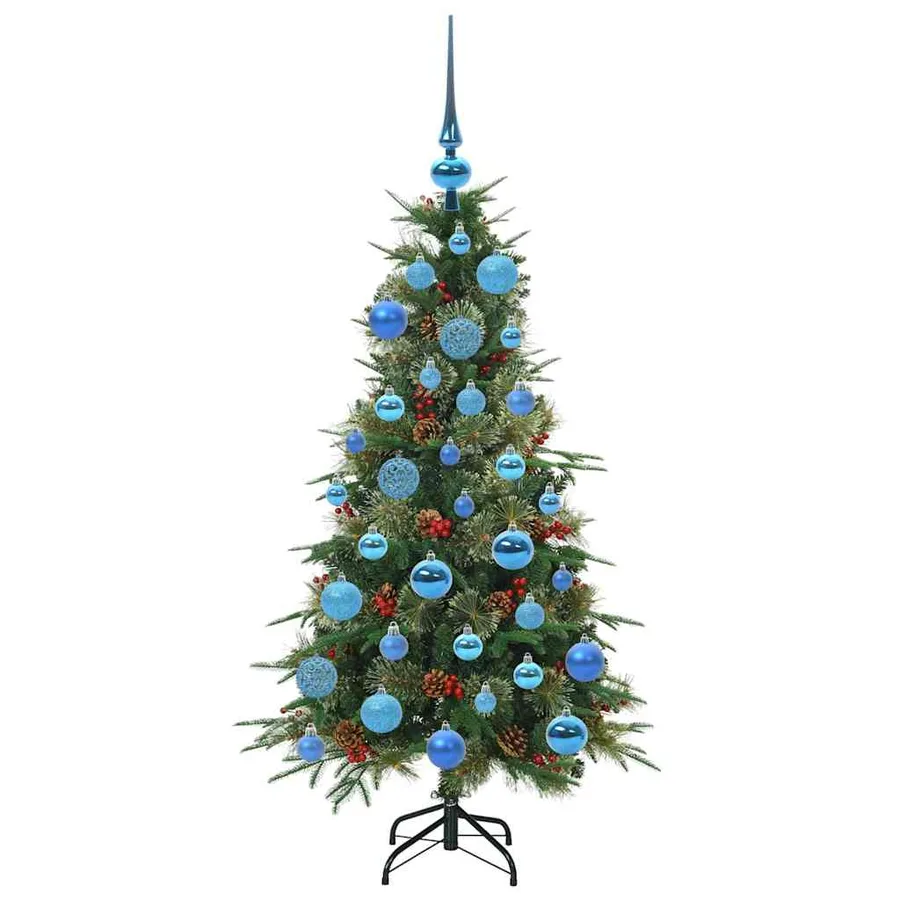 Sapin de Noël Artificiel à Branches Articulées Vert 120 cm - 4