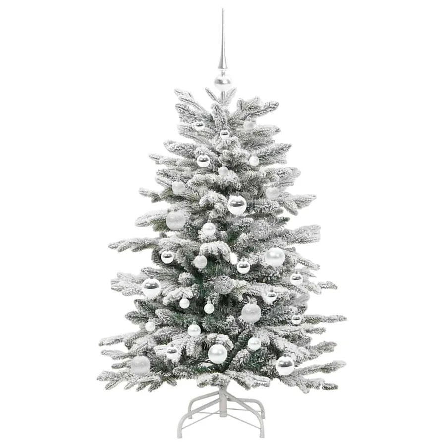 Sapin de Noël Artificiel à Branches Articulées Blanc 120 cm - 4