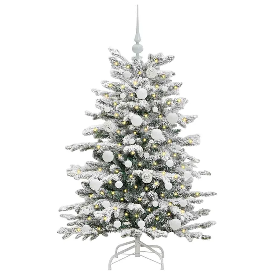 Sapin de Noël Artificiel à Branches Articulées Blanc 120 cm - 3