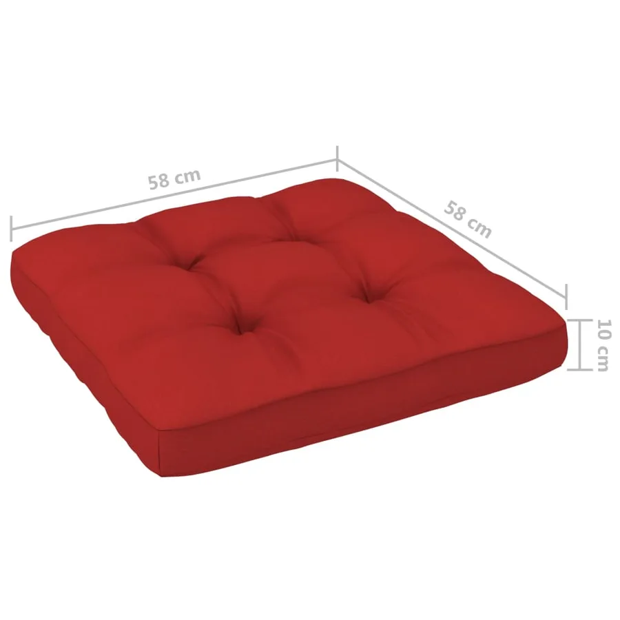 Pouf palette de jardin Bois de pin imprégné de blanc - 10